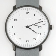 Orologio Junghans Max Bill Quarzo 38mm Acciaio Inox PVD Antracite Senza Scatola