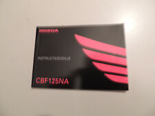 Instructieboekje HONDA CBF 125