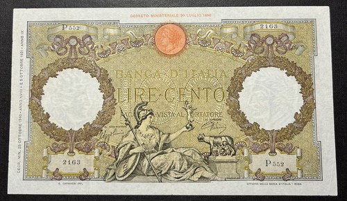 100 lire guerriera - 100, fascio)