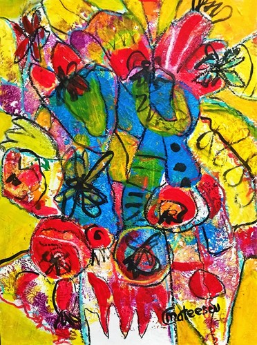 Fiori originali arte - originali,