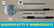 PALA GIRA PIZZA DM 20 FORATA NEW LINEA BLU ACCIAIO PALETTINO PROF TIPO GIMETAL