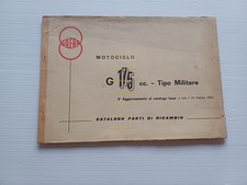 Gilera G 175 Militare 1963 2o aggiornamento catalogo ricambi originale