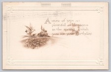 Cartolina d'epoca compleanno