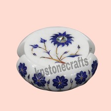 4" x 4" pollici bellissimo servizio di sottobicchieri in marmo bianco per...