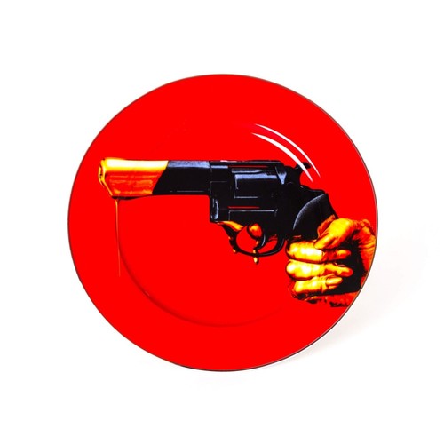 Seletti piatto revolver gold - seletti,