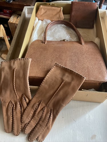 Borsa mano rettile vintage - borsa,
