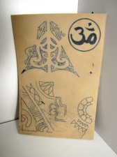 Pelle esercitazioni tappetino tattoo gomma tatuaggi decorato progetti tribal