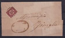 REGNO 1878 - PIEGO DI LETTERA SERVIZIO  VALORE 0,20c. VIAGGIATA PER BISCEGLIE BA