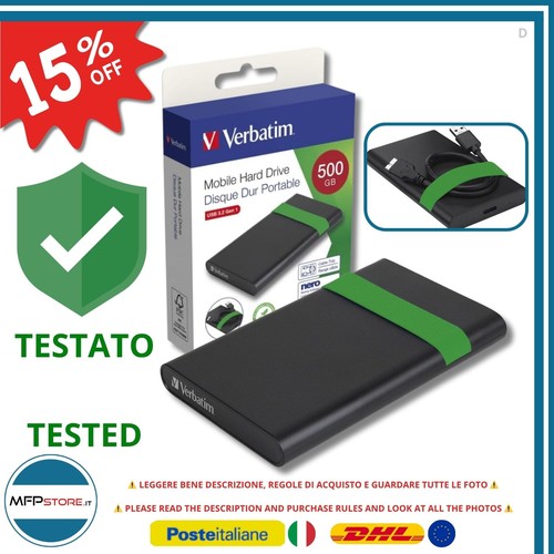 Verbatim 500gb hdd - hdd, portatile
