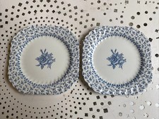 ROSE BOUQUET by JOHNSON BROS coppia di piatti quadrati cm. 17x17 Made in ENGLAND