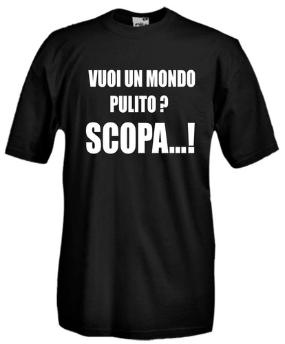 Maglia vuoi mondo pulito - maglia,