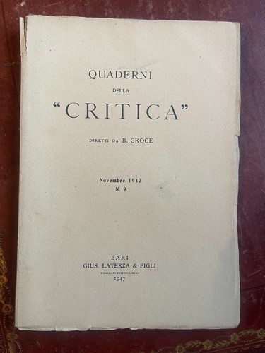 Quaderni della critica 9 - quaderni,