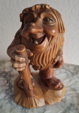 ANRI Gnomo Vintage Folletto Troll Legno intagliato ELF ITALY WOOD CARVINGvintage