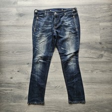 Jeans Levi's 507 regular fit W29 L27 donna blu gamba slim aderente buono cndt