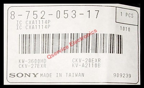 Sony 875205317 cxa1114p - sony,