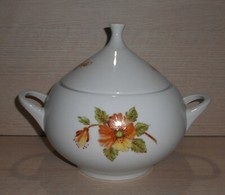 REHAU BAVARIA ZUPPIERA CON COPERCHIO PORCELLANA PORZELLAN GERMANY RETRO' VINTAGE