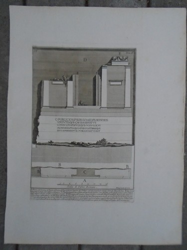 Incisione piranesi pianta - b,