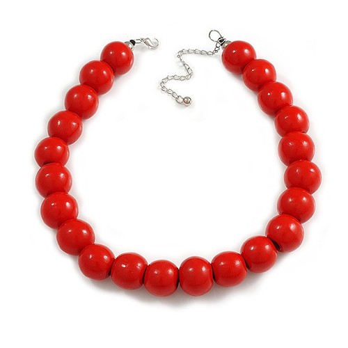 Collana perle legno - perle,
