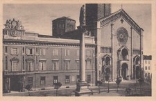 CARTOLINA  PIACENZA EMILIA ROMAGNA IL DUOMO MEMORIA STORIA VIAGGIATA 1937