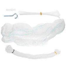  1 set di rete per binari da balcone per gatti, rete anticaduta per cani e