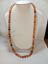 Collana Donna Corniola Lunghezza Cm.72