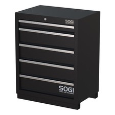 Armadietto per officina 5 cassetti SOGI ARR-M-A-5C - serratura - 680x460x865 mm