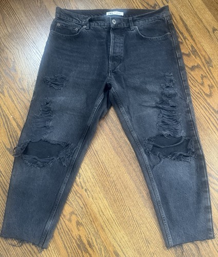 Jeans zara uomo nero effetto - jeans,