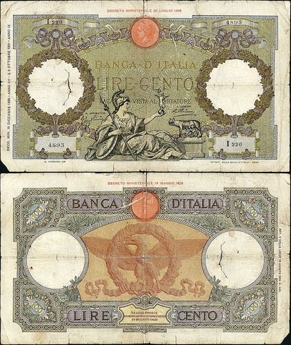 100 lire capranesi 1936 - 100,