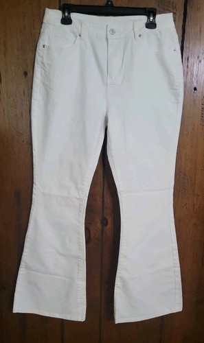 Jeans donna bianco svasato