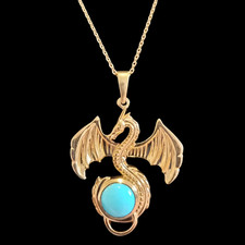 Collana con ciondolo drago