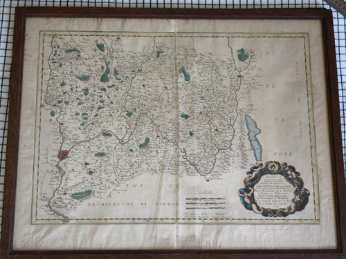1659 grande carte archeveché - 1659,