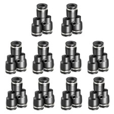 Raccordi Aria Push To Connect Tubo 1/4" Od Linea Aria Sdoppiatore Connettore Unione 10x