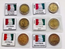 2 EURO COMMEMORATIVI ITALIANI - 18 VARIE EMISSIONI ITALIA 2014-2021