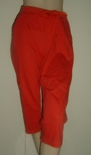 PANTALONI PINOCCHIETTI DONNA COTONE ARANCIONE DIFFIDATE TAGLIA XXL TAGLIE FORTI