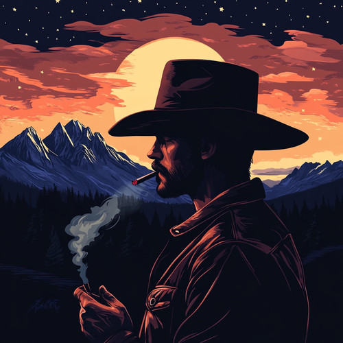 Adesivo murale adesivo cowboy