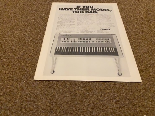 Jbf31 advert 11x8 farfisa - 11x8,