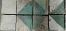 8 Antiche Piastrelle Mattonelle Riggiole Napoli Vietri