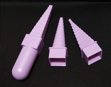 1 set/4pz mandrini plastica wire wrapping filo di alluminio, ferro  colore lilla