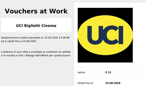 Biglietto uci cinema codice - uci,