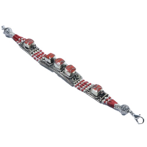 Bracciale corallo rosso - corallo,