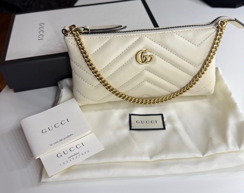 Baguette bianca gucci - bianca, gg