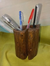 Portapenne ricavato dal tronco