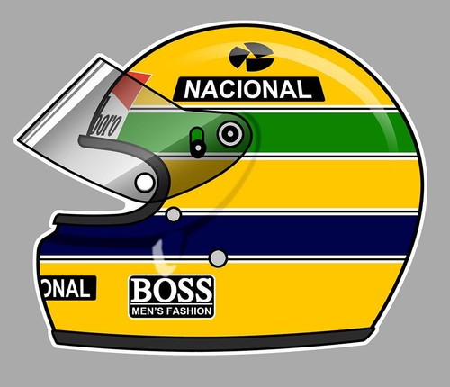 Ayrton senna helmet left - ayrton,