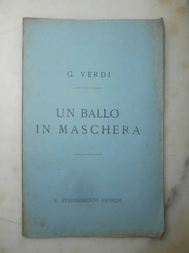 Raro antico libretto opera - raro, d'opera