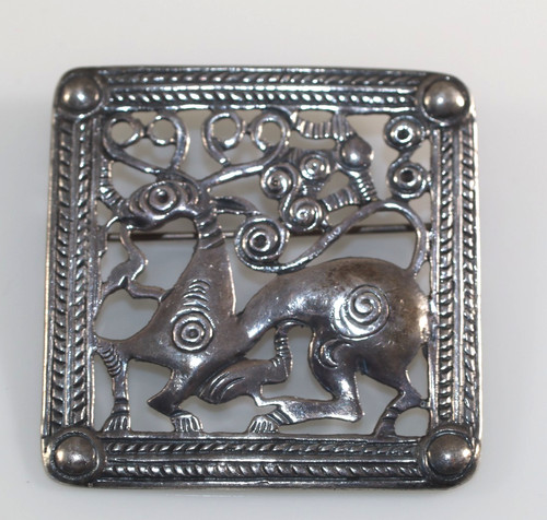Spilla cervo vintage guglielmo - spilla,