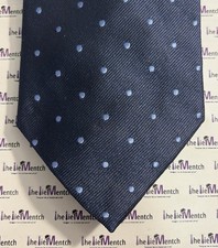 G. BINDA Green Silk Navy Polka