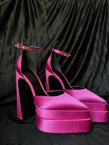 Versace décolleté rosa - , raso