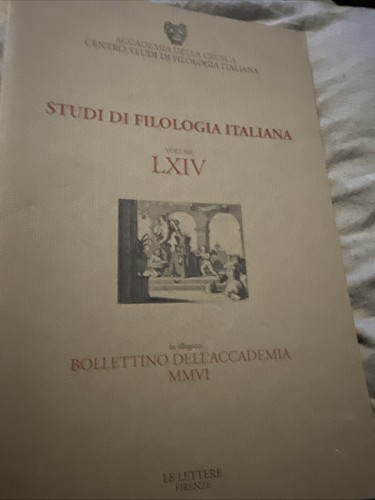 Studi filologia italiana - studi, di