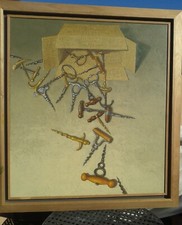 Quadro Altri Luoghi di  Fabio Aguzzi 105x95cm con certificato di autenticità 