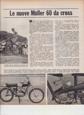 advertising Pubblicità  test -MOTO  MULLER 60 CROSS '68-MOTOITALIANE MX VINTAGE